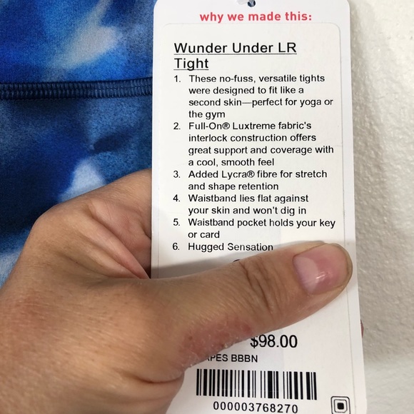 Lululemon Wunder Under LR Tights WomenBBBN Blue - Picture 3 of 8